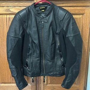 Scorpion Exo Get Stung Leather Motorcycle Jacket Exo Skeltal Protection